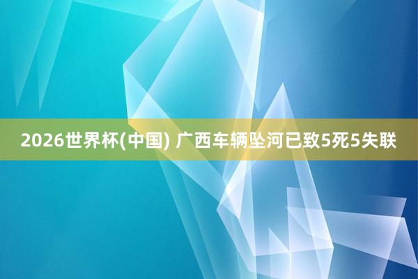 2026世界杯(中国) 广西车辆坠河已致5死5失联