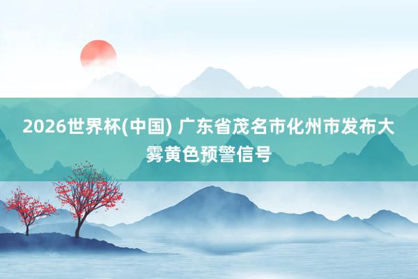 2026世界杯(中国) 广东省茂名市化州市发布大雾黄色预警信号