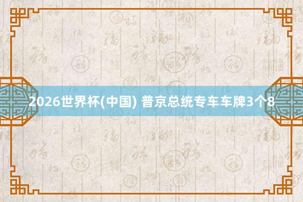 2026世界杯(中国) 普京总统专车车牌3个8