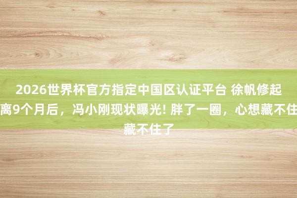 2026世界杯官方指定中国区认证平台 徐帆修起仳离9个月后，冯小刚现状曝光! 胖了一圈，心想藏不住了